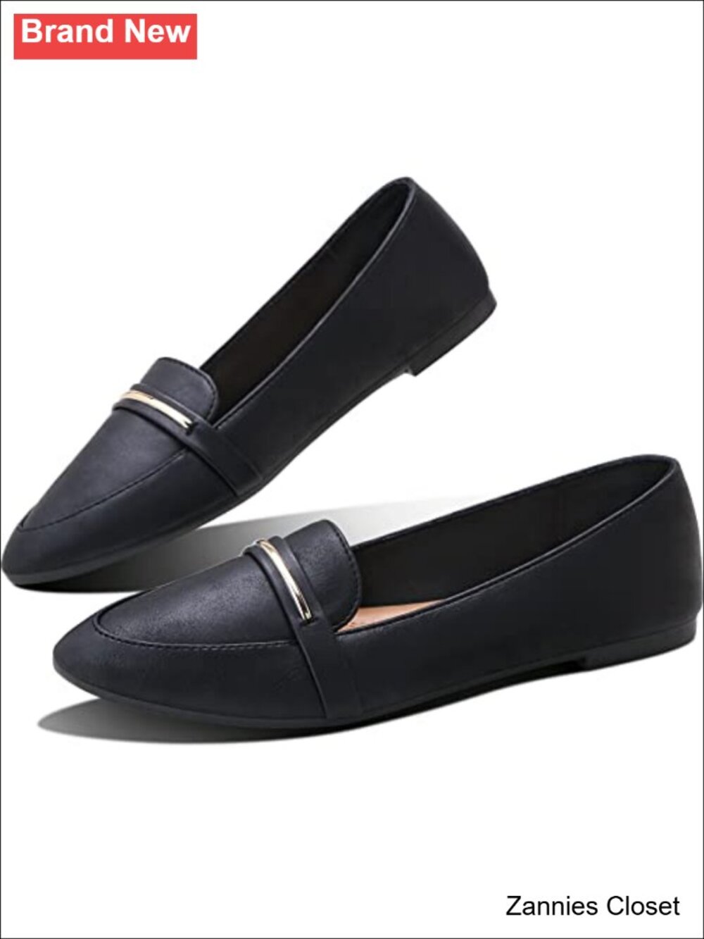 ✨ Pointy Toe Loafer Flats Comfortable Faux Suede Work Shoes Cute Penny Loafer